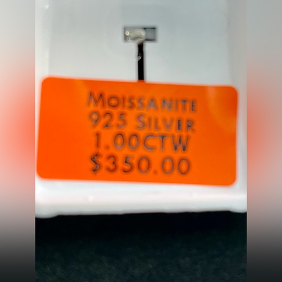 🆕 Cross Moissanite Sterling Pendant and 1 ctwt - Picture 3 of 5